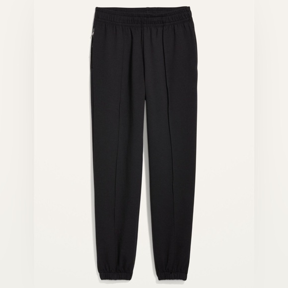 NWT! Old Navy Black High-Waisted Dynamic Fleece Pintucked Sweatpants -Multiple 🩵 - Picture 6 of 8